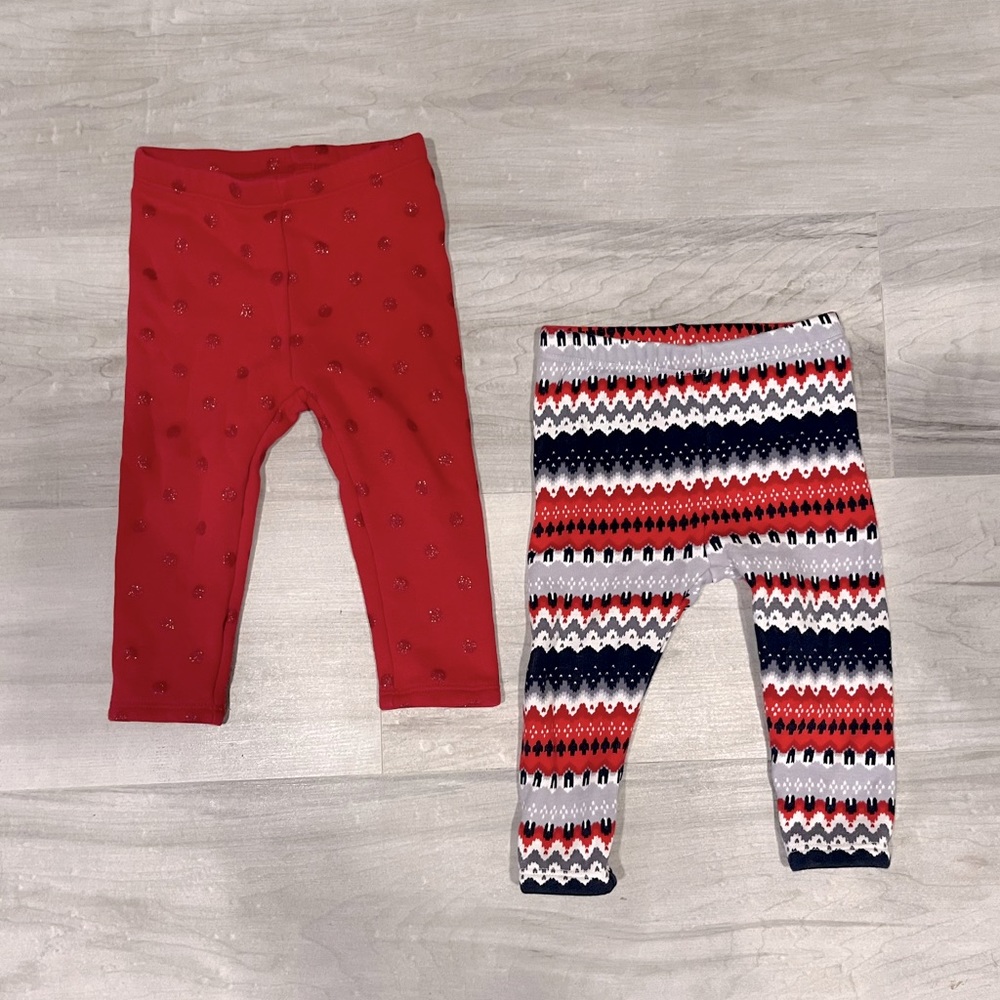 Two Gymboree Festive Toddler Leggings